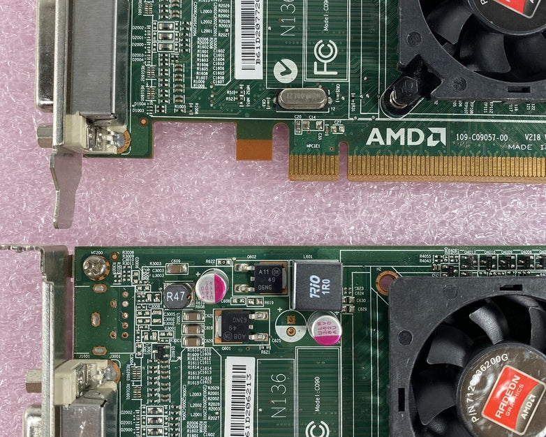 Dell 01CX3M 512MB ATI Radeon HD6350 DMS-59 Video Cards 109-C09057-00 (Lot of 6)