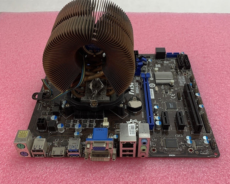MSI B85M-E45 MS-7818 Motherboard Intel Core i5-4570s 2.9GHz No RAM w/ Shield
