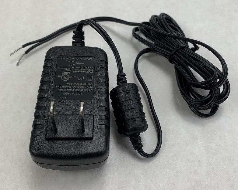 Unbranded KSAC0900100W1US 9V 1A AC Adapter - No Tip (Lot of 6)