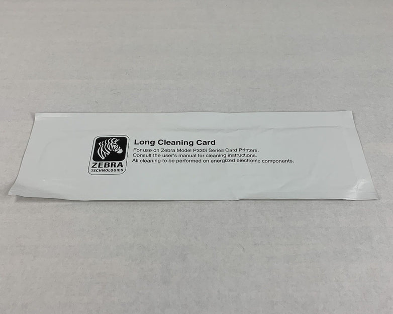 Zebra P330i Card Printer Long Cleaning Card (Lot of 20)