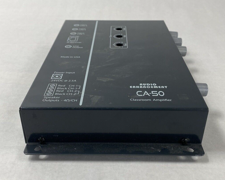 Audio Enhancement CA-50 Classroom Amplifier System No AC Adapter Power Tested