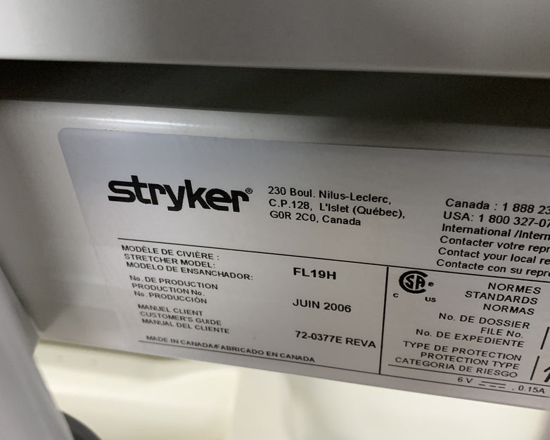 Stryker Cub FL19H Pediatric Crib with Mattress No Handles on Doors No Scale