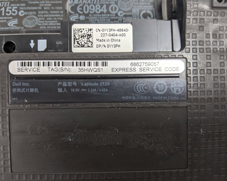 Dell XV6HT Latitude Bottom Base Case Cover 0XV6HT-75211 (Lot of 5)