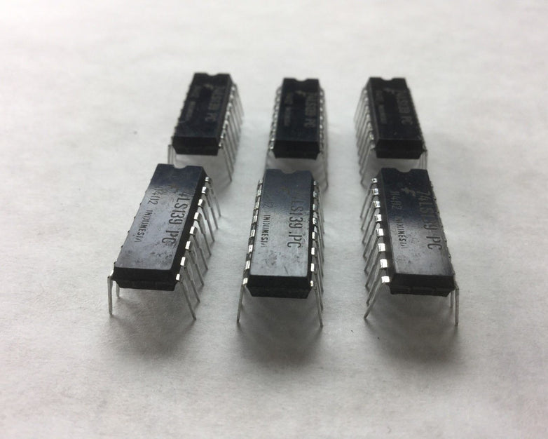 F 74LS139 PC, 16 Pin Dip (Lot of 6) NEW