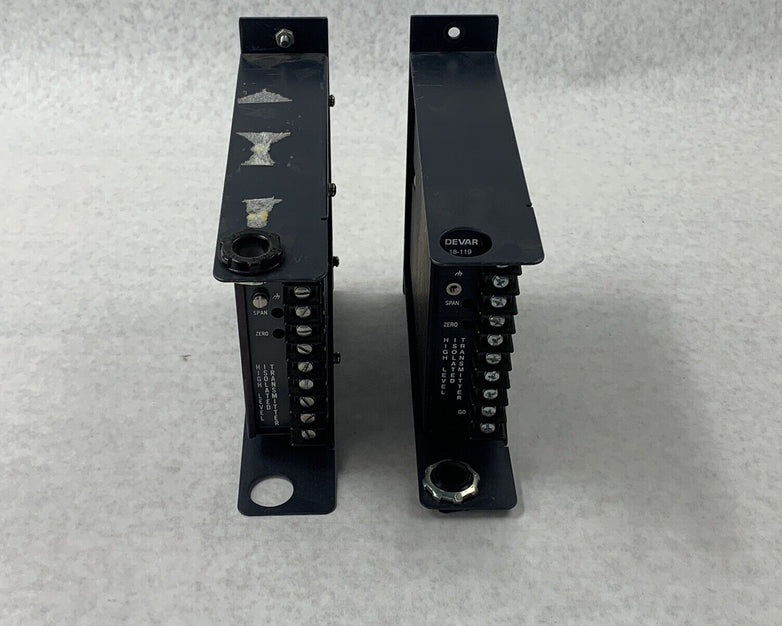 DEVAR 18-119 High Level Isolated Transmitter 10/50 MA Lot of 2