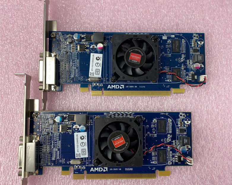 Lot( 2 ) Dell 0XF27T AMD Radeon HD5450 512MB DMS-59 PCIe Video Graphics Card