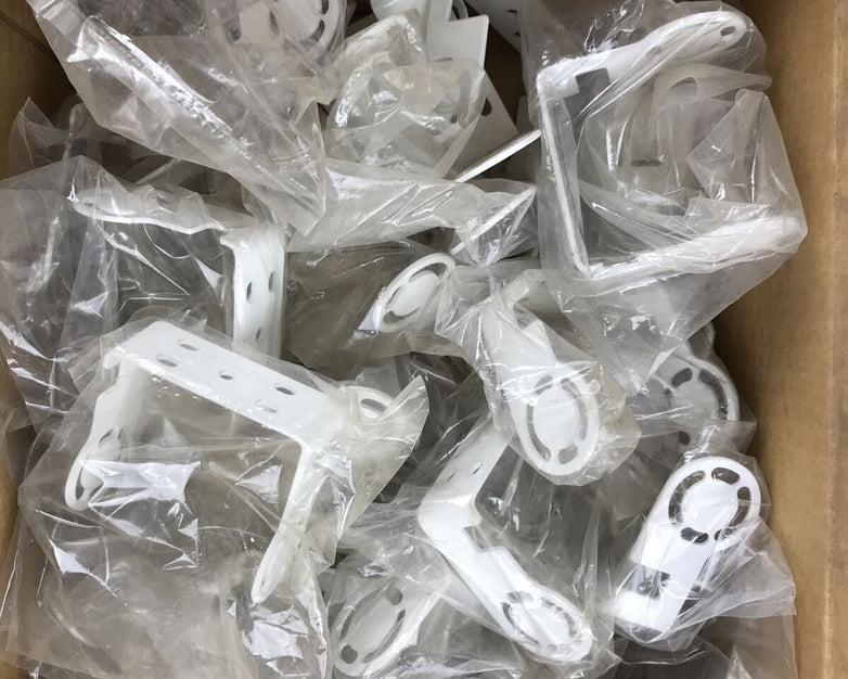 3" Aluminum Mounting Bracket White 4BKSEBC752 Lot of (29)