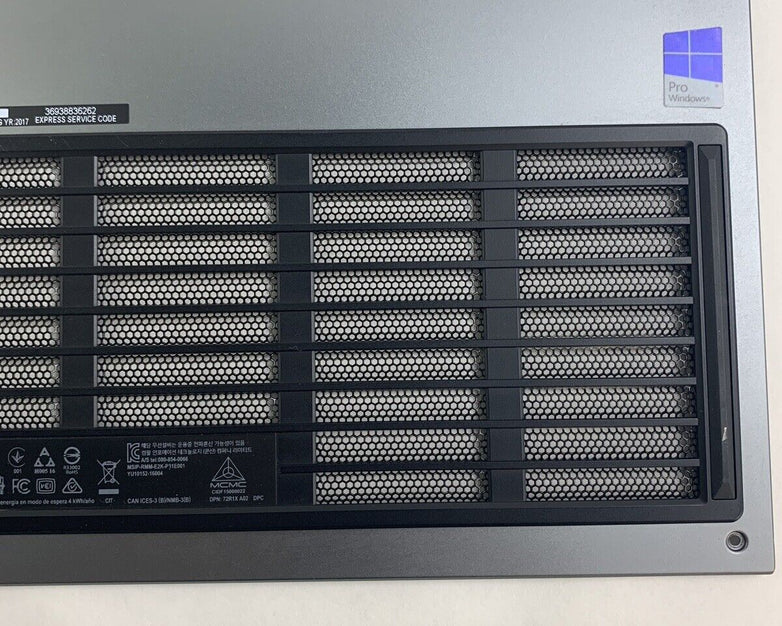 Alienware 17 R4 P31E001 2016 Keyboard Bottom Cover Only No Screws