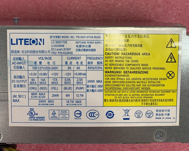 LiteOn PS-5241-01VA-RoHS 240W Switching Power Supply
