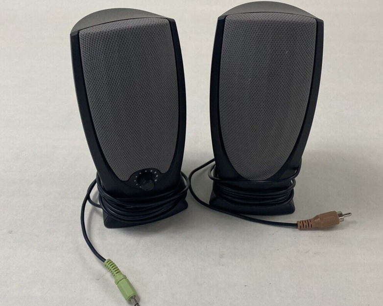 Altec Lansing Desktop Speakers Grey Tested No Power Cord