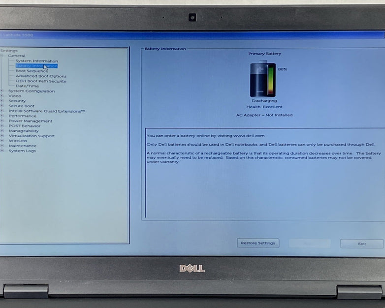 Dell Latitude 5580 Intel Core i7-7600U 2.80GHz 8GB RAM 15.6" No HDD No OS
