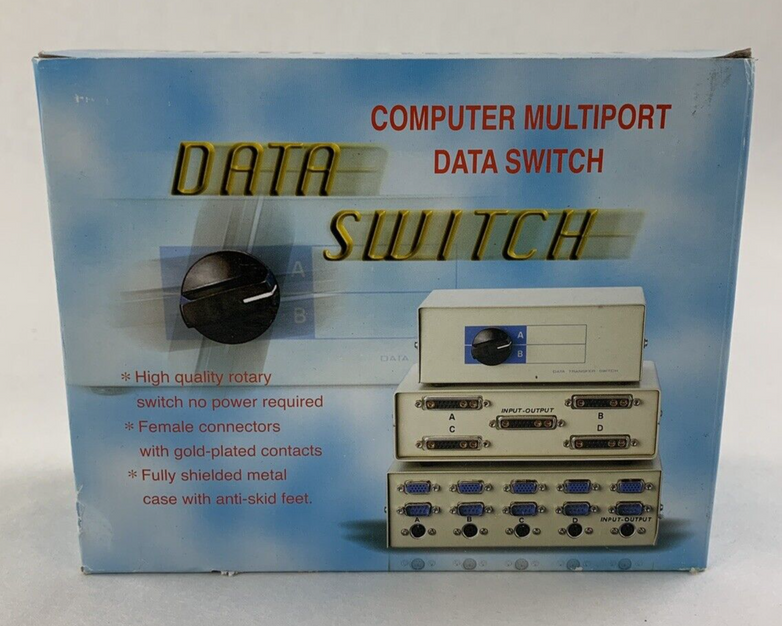 MCM Data Switch Computer Multiport MIDI A/B Switch I/O 83-3310 Box Opened