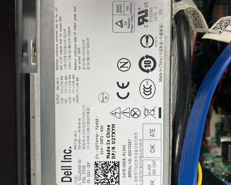 Dell OptiPlex 390 SFF Intel Core i5-2400 3.10GHz 4GB RAM No HDD No OS