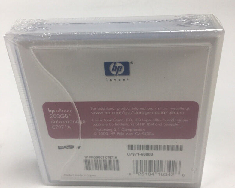 HP LTO-1 Ultrium 200GB Data Cartridge C7971A (Lot of 5)
