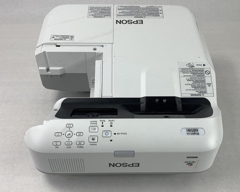 Epson H741A BrightLink 685Wi LCD Projector 2428 Lamp Hours - Missing Port Cover