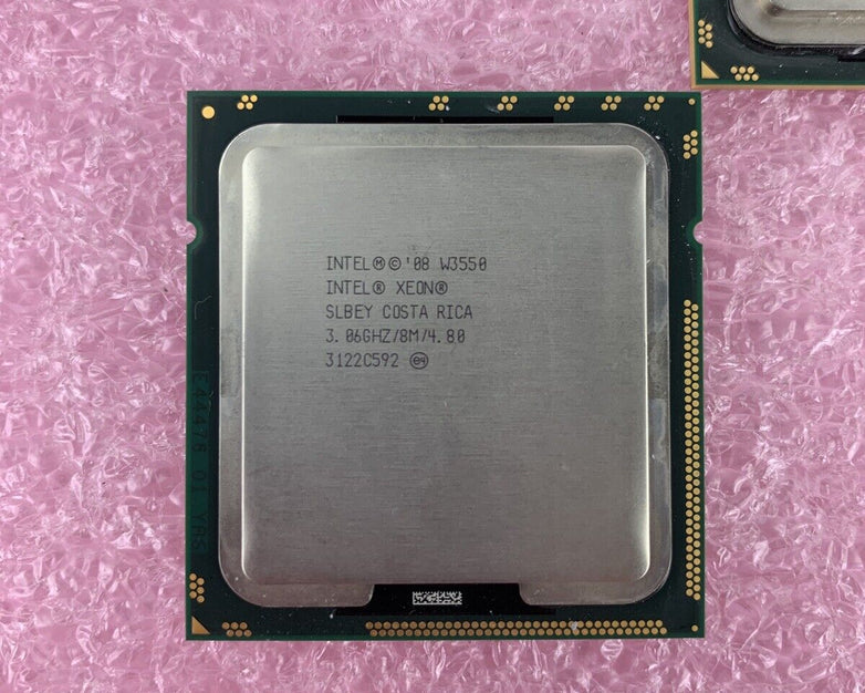 Lot of 2 Intel Xeon W3550 3.06GHz Quad-Core Processor 3122C636 Tested