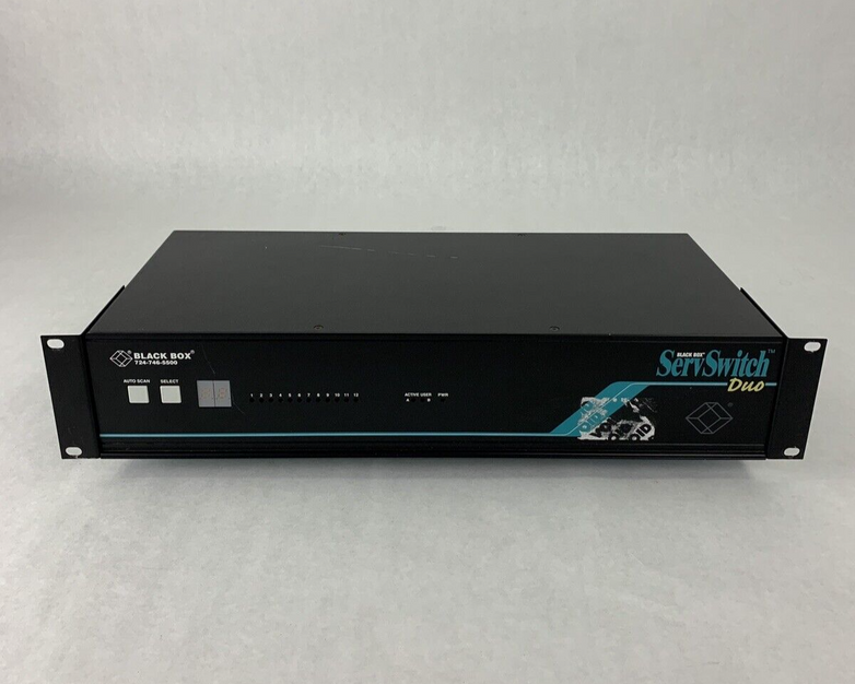 Black Box ServSwitch DUO R2 P/N KV6112FA Tested