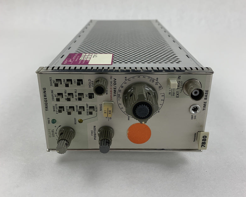 Tektronix 7B80 Oscilloscope Plug-In Time Base Power Tested