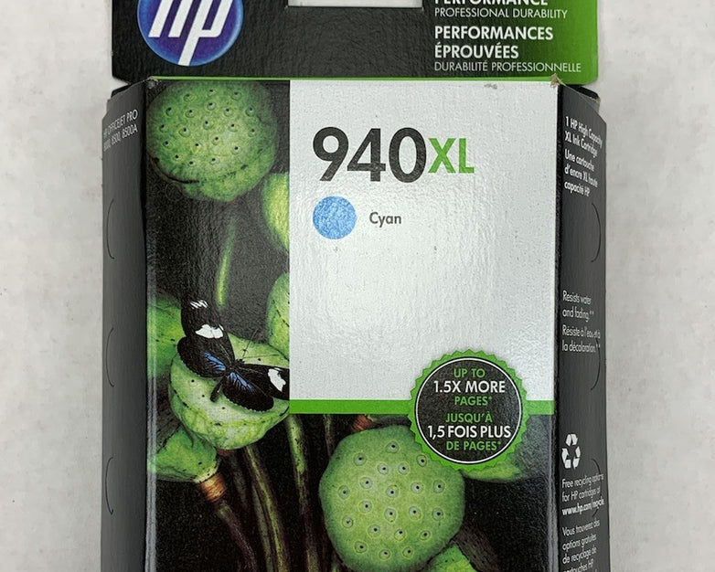 HP Officejet Pro 940XL C4907AN Cyan Ink Exp. June 2018 (Lot of 2)