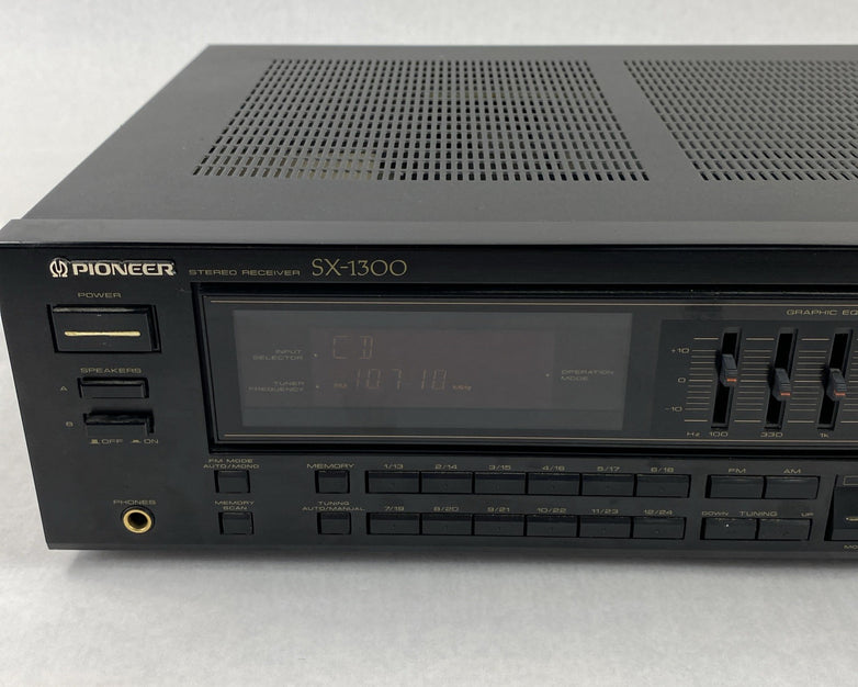 Pioneer SX-1300 Stereo Receiver Tested - No Remote