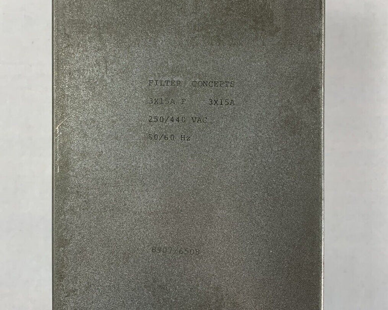 Filter Concepts 3X15A F 25/440 VAC 50/60 Hz 8907/6508