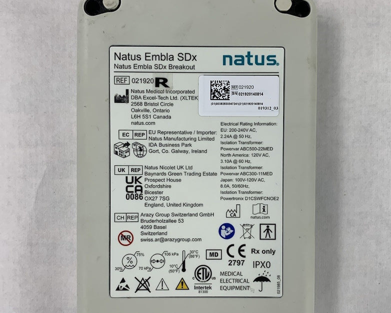 Natus Embla SDx Brain Monitor 021920 Breakout Box