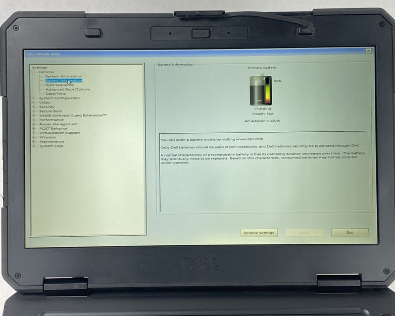 Dell Latitude 14 Rugged 5414 14" Core i5-6300U 2.40 GHz 8GB RAM No HDD No OS