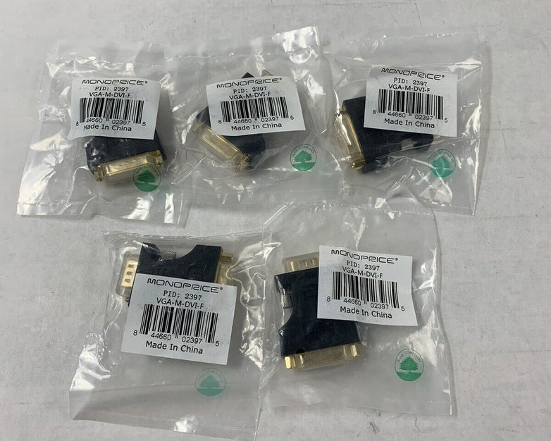 Monoprice HDMI Male to DVI-D Single Link Female Adapter (Lot of 5)