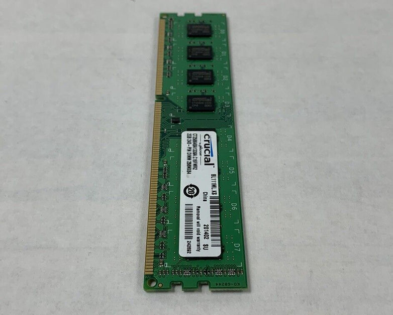 Crucial 2GB 240-Pin DIMM 256MX64 Memory CT25664BA1339A.C16FMR2 (Lot of 6)