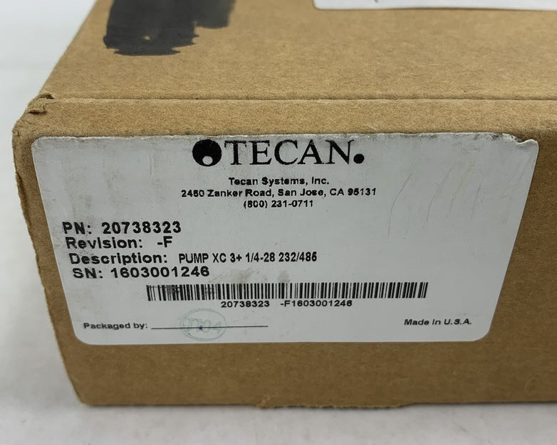 Tecan Cavro Pump X callibur 20738323 PUMP XC 3+ 1/4-28 232/485 Syringe Pump