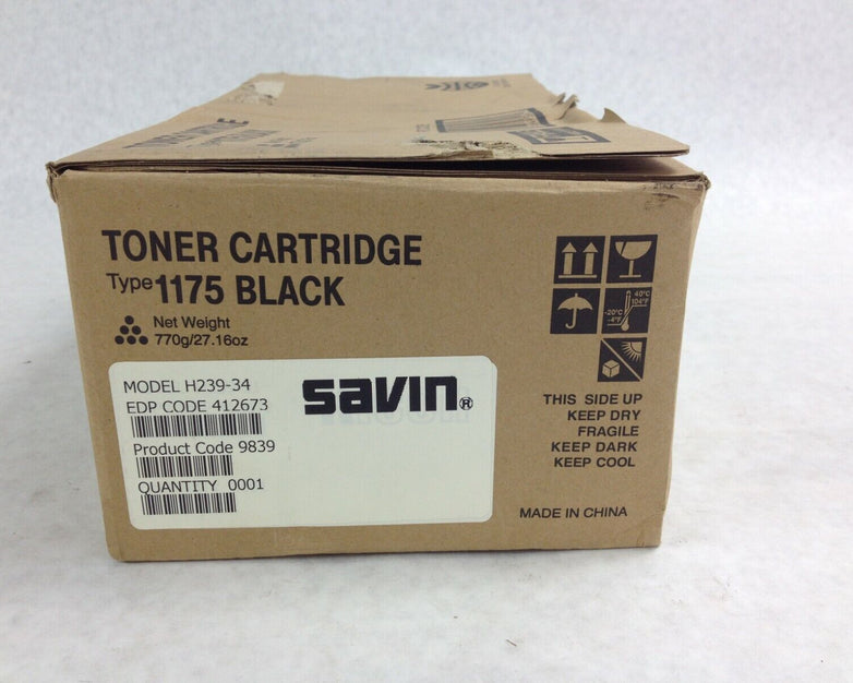 Genuine Savin Type 1175 Black Toner Cartridge H239-34