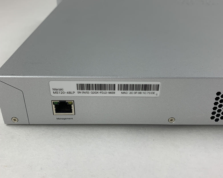 Cisco Meraki MS120-48LP-HW 48-Port PoE Managed Ethernet Switch Tested Reset