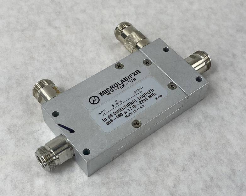 Microlab / FXR CK-37N 10 dB Directional Coupler 806-960 & 1710-2200 MHz
