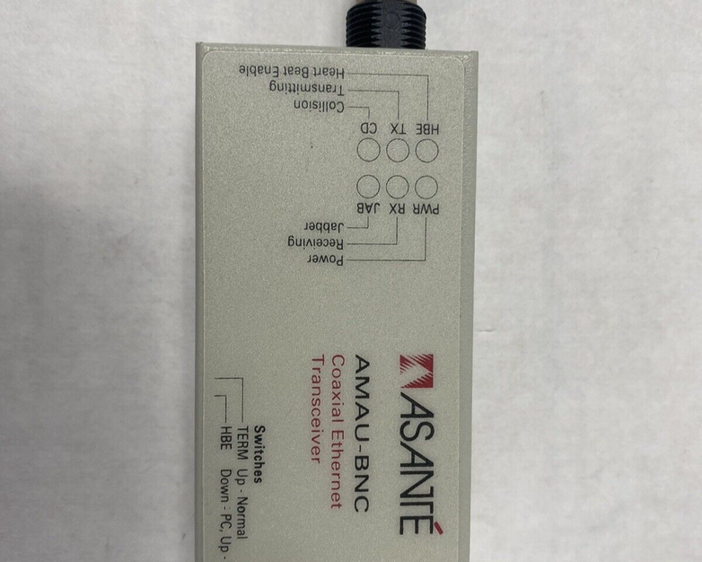 Asanté AMAU-BNC Coaxial Ethernet Transceiver Untested