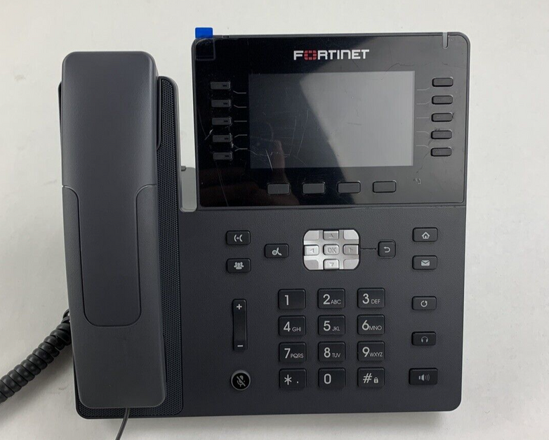 Fortinet FortiFone 480 FON-480 High end IP Phone W/ Handset and Stand Reset