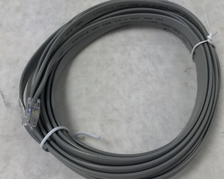 14ft RJ12 6P6C Modular Telephone Cable Crossed Line Cord (Lot of 10)