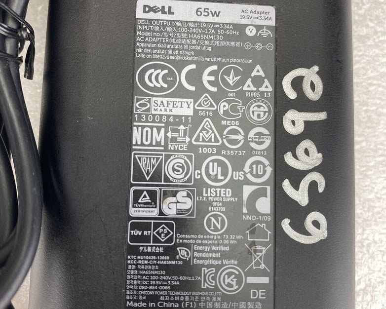 Dell 06TFFF AC Adapter Charger Power Supply HA65NM130 19.5V 3.34A 65W (Lot of 2)