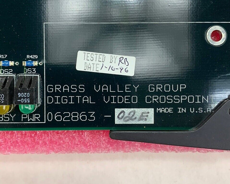 Grass Valley Group Digital Video Crosspoint 062863-02E