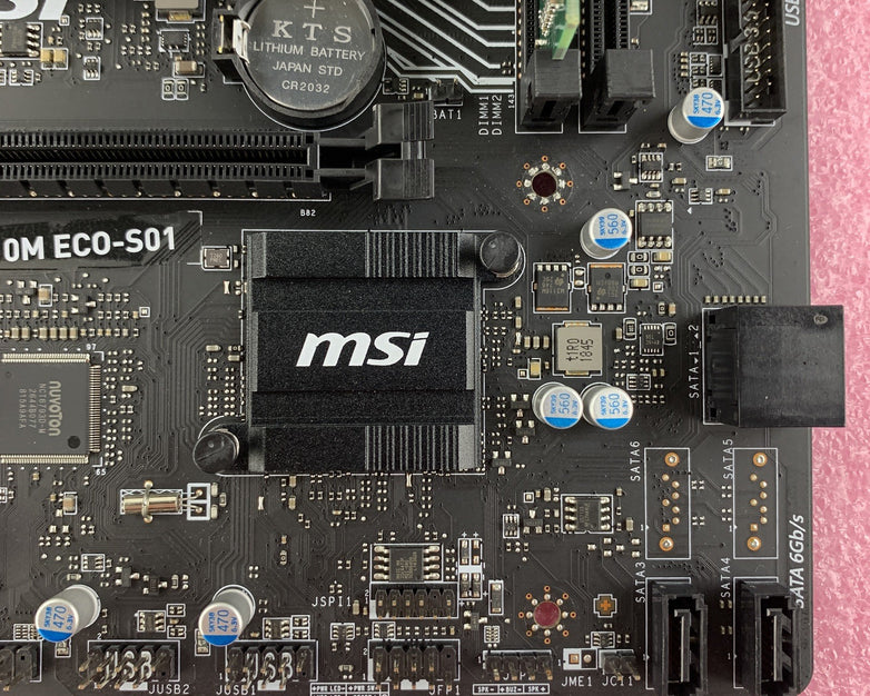 MSI H110M ECO-S01 Intel Celeron G3900 2.80GHz 8 GB Ram LGA1151 Motherboard No IO