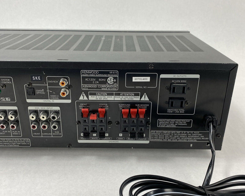 Kenwood VR-615 AV Surround Receiver