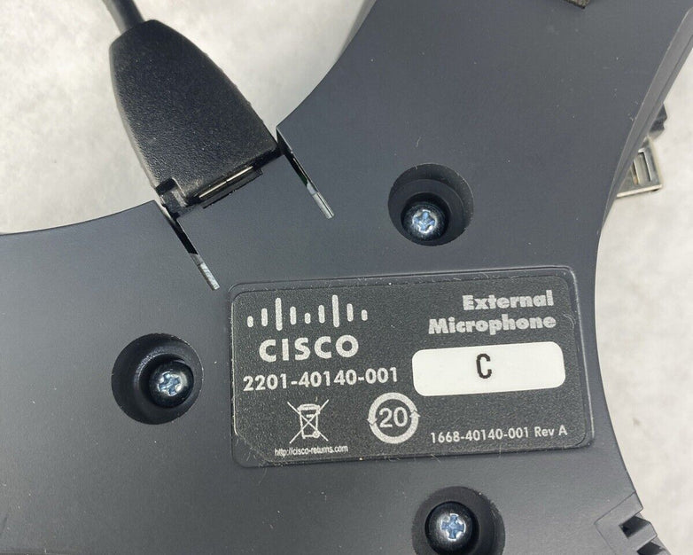 Lot( 4 ) Cisco 2201-40140-001 Wired Conference Speaker External Mic Pods w Cord