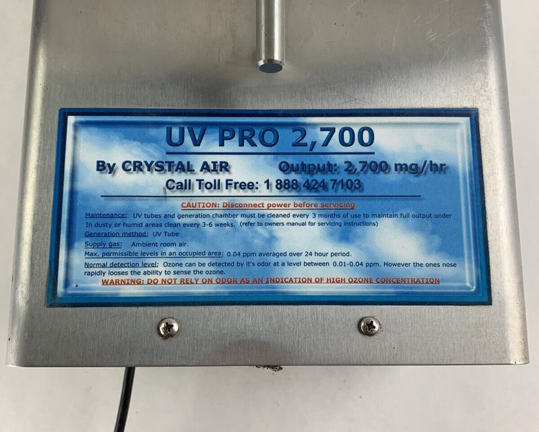 UV Pro 2700 E Industrial Crystal Air Ozone Generator 240V Untested