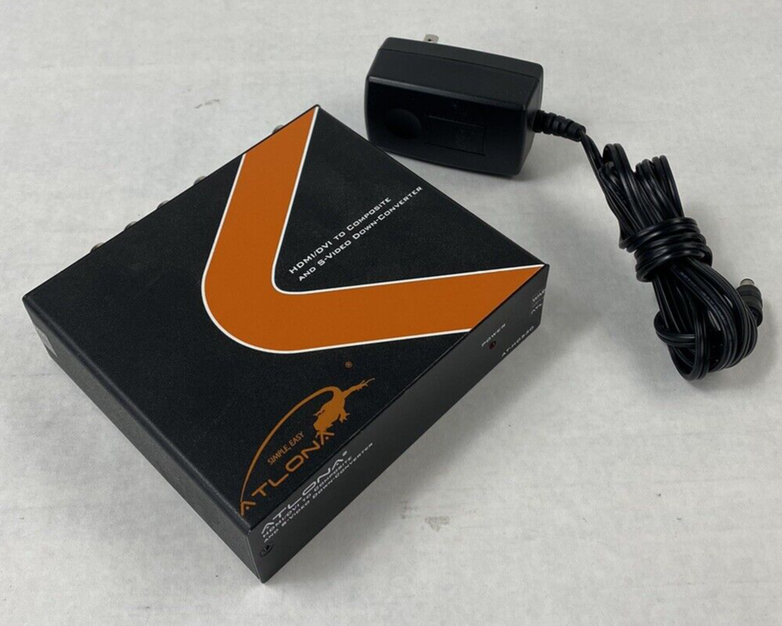 Atlona AT-HD530 HDMI to Composite/S-Video Down-Converter w/ Adapter Power Tested