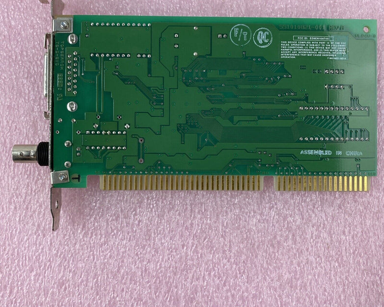 National Semiconductor 990010821-100 ISA Ethernet Adapter UNTESTED