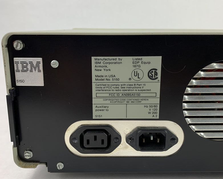IBM 5150 Personal Computer Desktop Computer Boots to Parity Check 1 No HDD No OS