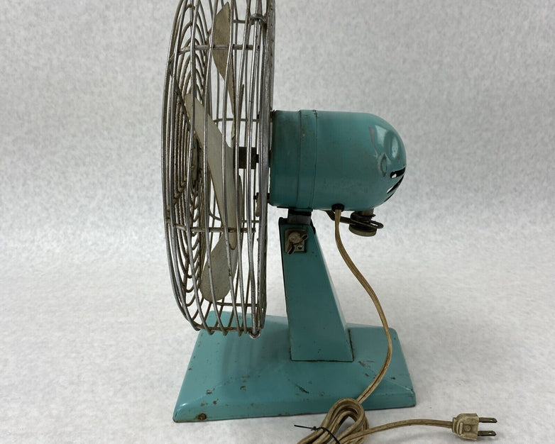 Vintage Superior Electric 1000 Teal Table Fan Base No 1047