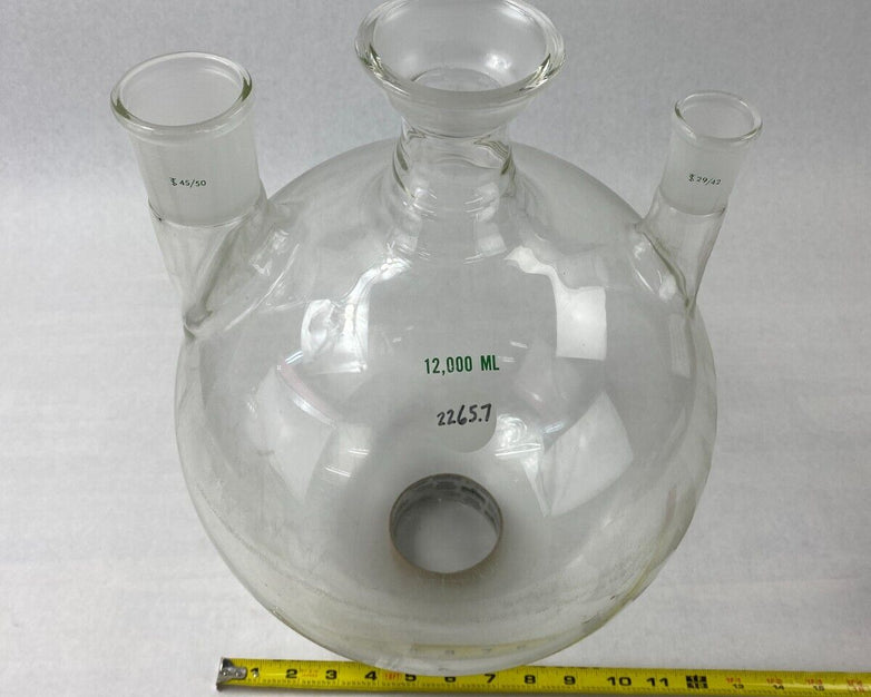 12000ml 12 Liter 3 Neck Round Flask Vessel 29/42 45/50