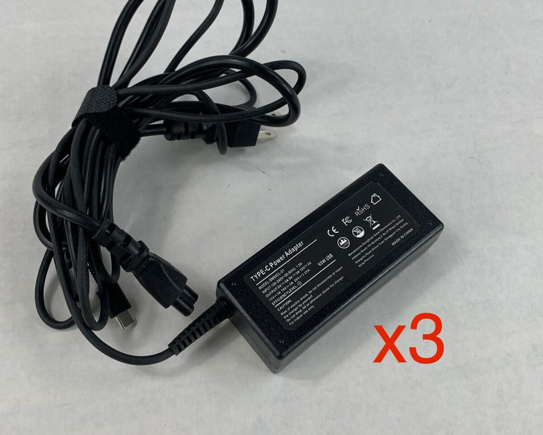 Unbranded SM65CL-01 Type-C Power Adapter 65W (Lot of 3)