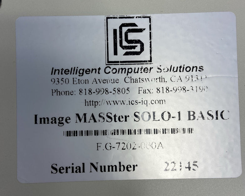 Intelligent Computer Solutions Image MASSter Solo - Solo 2 Professional Untested