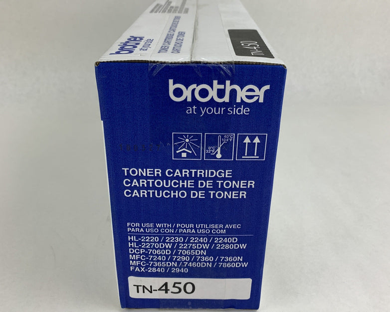 Brother TN-450 High Yield Black Toner Cartridge OEM New Sealed Box